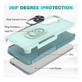 thumbnail image 4 of Rosebono Compatible With Samsung Galaxy A57 Case, Hybrid Case With Adjustable Integrated Ring Kickstand (Green), 4 of 5