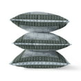 thumbnail image 2 of HomeRoots 413745 5 x 18 x 18 in. Gray & Pink Zippered Geometric Indoor & Outdoor Throw Pillow, 2 of 5