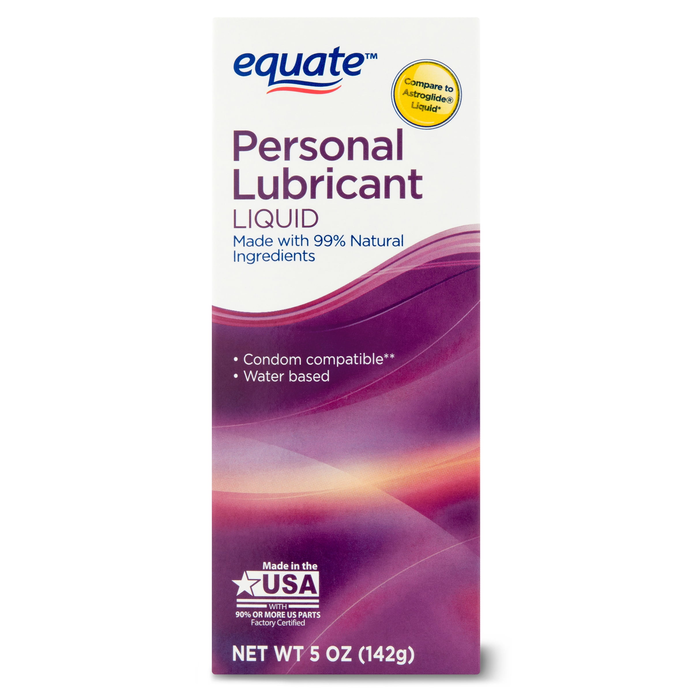 Equate Liquid, Water Based Personal Lubricant, 5 oz