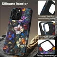thumbnail image 5 of FKBRCL4U for iPhone 14 Pro Max Compatible with Magsafe Case Dark Stained Glass Art Colorful Flowers Leaves Pattern for Girl Boy Full Body Magnetic Design Soft Silicone Protection, 5 of 7