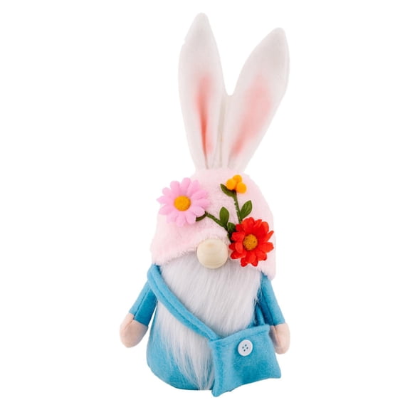 Easter Bunny Toy Funny Spring Rabbit Home Desk Tiered Tray Centerpiece Indoor Easter Decorations
