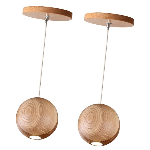 Lámpara colgante de tejado con G4, decoración de pantalla colgante para comedor, sala de , dormitorio Lend lamp Lámpara de techo de Wodden