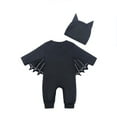 thumbnail image 4 of REDARER Halloween Baby Clothes - Baby Bat My 1st Halloween Outfit Baby Boy Girl Black Bat Long Sleeve Romper Jumpsuit with Hats, Halloween Decorations,Color:9-Black Size:6-12 Months, 4 of 9
