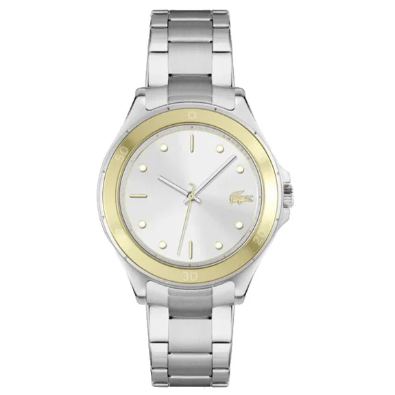 Lacoste 2001222 Silver Dial & Stainless Steel Bracelet 38mm Womens Watch