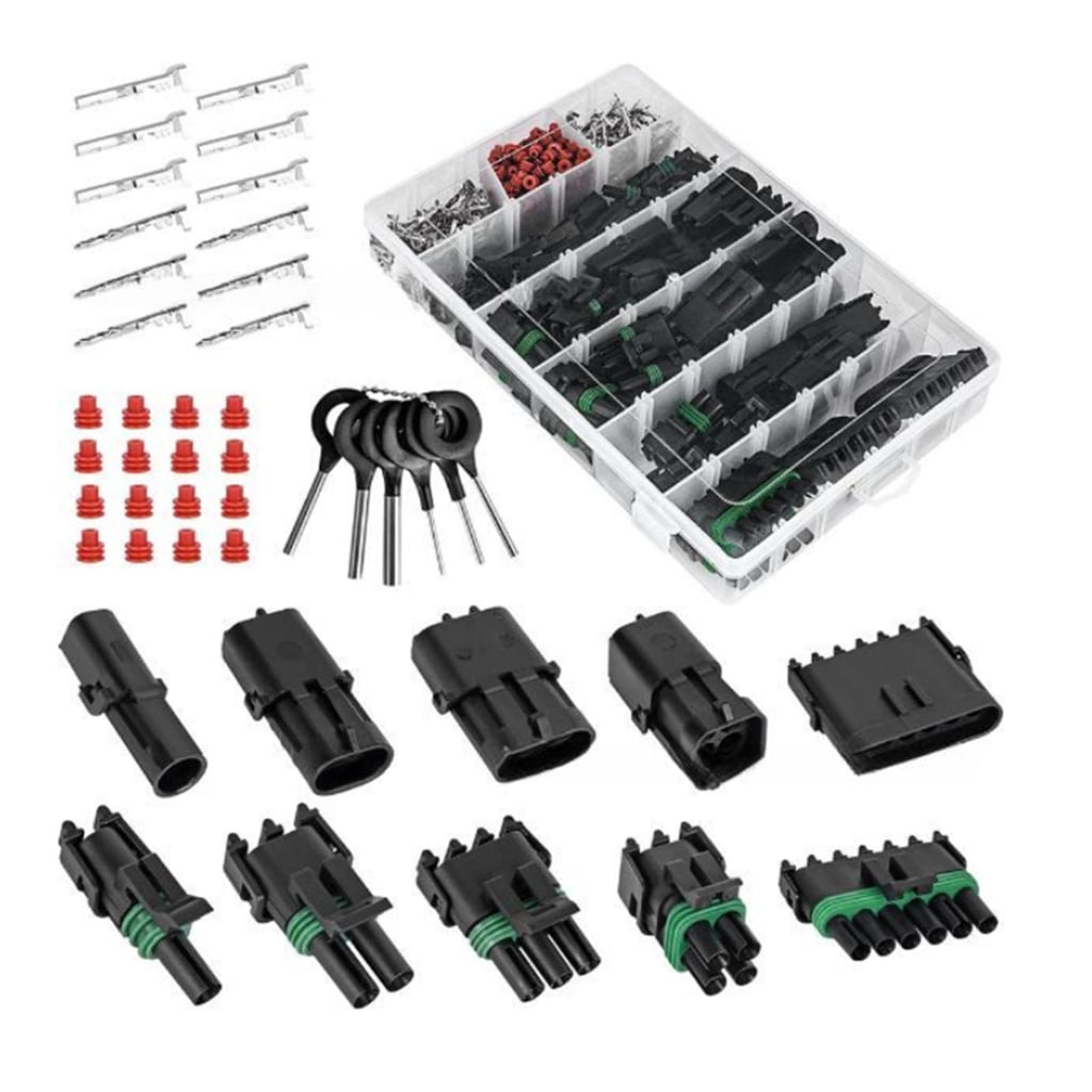 376Pcs Waterproof Car Electrical Wire Connector Terminals Plug Enduring