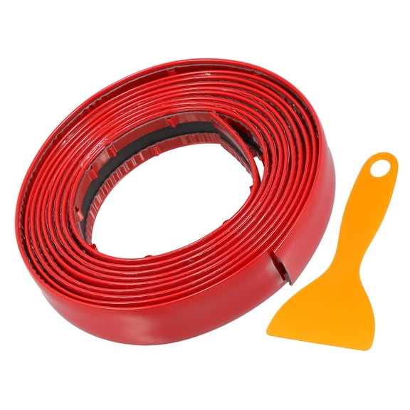 4/5" 22mm Width Self Adhesive Car Door Window Bumper Trim Strip Sticker 10Ft 300cm Gloss Red
