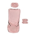 thumbnail image 2 of twisto Office Chair Covers Removable Elastic Chair Seat Cover with Headrest Slipcover And Armrest Protector Polyester Yarn Suitable for Home Office Study Spa Pink, 2 of 8