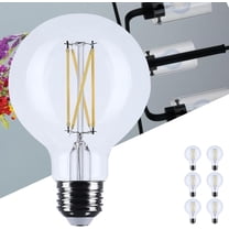 Satco S12481 G25 Globe LED Light Bulb 4.5W 120V 3500K 350 Lumen E26 Medium Base Dimmable (6 Pack)