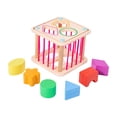 thumbnail image 3 of Juguete clasificador de formas Zulema Habilidades motoras de madera Montessori Estilo A Zulema clasificador de formas, 3 of 7