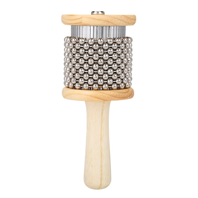 Instrumento de percusión NikouMX agitador de mano de madera Cabasa para niños