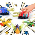 thumbnail image 3 of Robot Action Figure Set Plastic Insect Design Pull Back Car Card Toy for Kids, 3 of 10