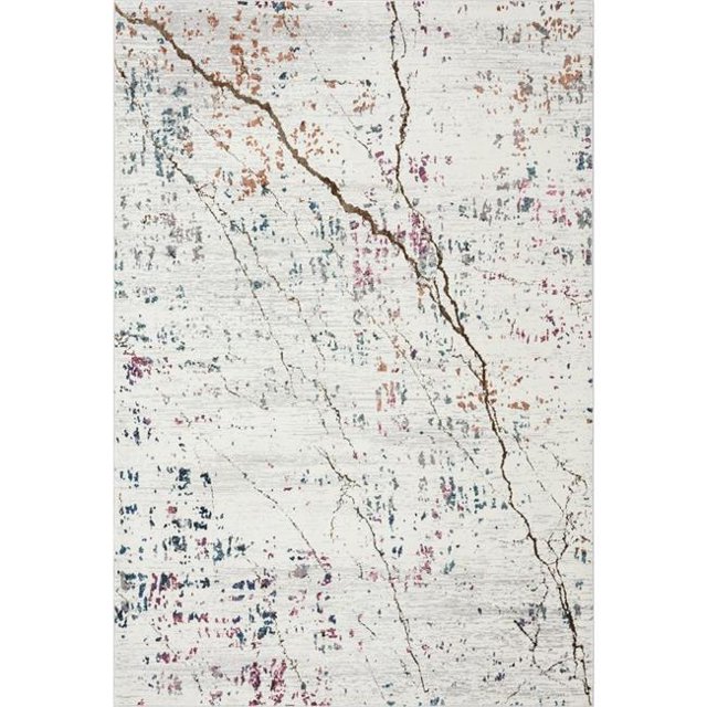 LR Resources IMPLS81851CMD5076 Impulse Abstrait Prisme Marbre Rectangle Zone Tapis