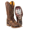 thumbnail image 2 of Tin Haul Footwear Mens  Tin Haul Dead or Alive 12 Top Wanted Sole Cowboy Boots 9 D, 2 of 4