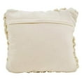 thumbnail image 3 of Fennco Styles Chunky Cable Knit Premium 100% Wool Woven Decorative Throw Pillow - Ivory 18" Square Cushion for Couch, Bedroom and Living Room DÃ©cor, 3 of 8