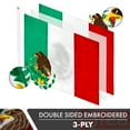 thumbnail image 3 of Mexico Mexican Flag 2x3FT 5-Pack Double-sided Embroidered Polyester By G128, 3 of 8
