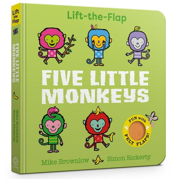 Mike Brownlow Five Little Monkeys (Board Book) Five Little