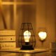 thumbnail image 4 of Lámpara de noche de mesa de escritorio de metal con luz de noche LED para barra de dormitorio (frasco de cadera), 4 of 9