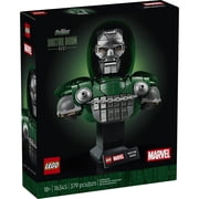LEGO Marvel Doctor Doom Bust - Building Set for Adults, Ages 18+ Marvel Avengers Model Kit - Bedroom, Shelf or Home Office Decor for Men & Women - Gift for Super Hero Fans - 76345