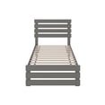 thumbnail image 5 of AFI Oxford 14" Twin Wood Platform Bed Frame with Headboard and Footboard, Grey, 5 of 6