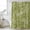 Green, variant on Orange Geometric Shower Curtain, Waterproof Shower Curtains for Bathroom, Modern Luxury Aesthetic Abstract Motifs Washable Fabric Bathtub Curtain Set Bath Decor with 12 Hooks 48"x72"