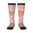 thumbnail image 2 of Lsque Corals Printed Crew Socks Men's Women's LightWeight Thin Casual Calf Socks ,Knee High Socks,Cotton Socks, 2 of 9