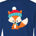 thumbnail image 4 of Inktastic Winter Fox, Cute Fox, Fox with Hat, Fox with Scarf Long Sleeve Youth T-Shirt, 4 of 5