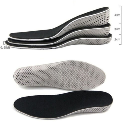 Air Cushion Height Soft Plantar Increase Elevator Shoe Insoles Lifts Pad Taller 