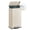 Cream White, variant on SONGMICS Trash Can with Lid, 30 L Stainless Steel Step Bin, Brown