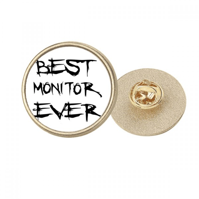 La mejor temporada de graduacion moniter nunca Broche de oro metálico circular