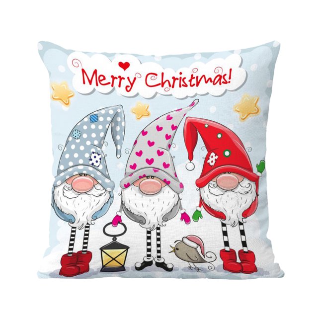 Funda Almohada Bordada Con Punto Cruz Navideño 11 Quilates (45 X 45 Cm)