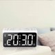 thumbnail image 1 of ROADYAKO Reloj despertador digital LED de 6.5 pulgadas con alarma dual, 1 of 2