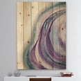 thumbnail image 2 of Designart 'Watercolor Geode II' Modern & Contemporary Print on Natural Pine Wood, 2 of 3