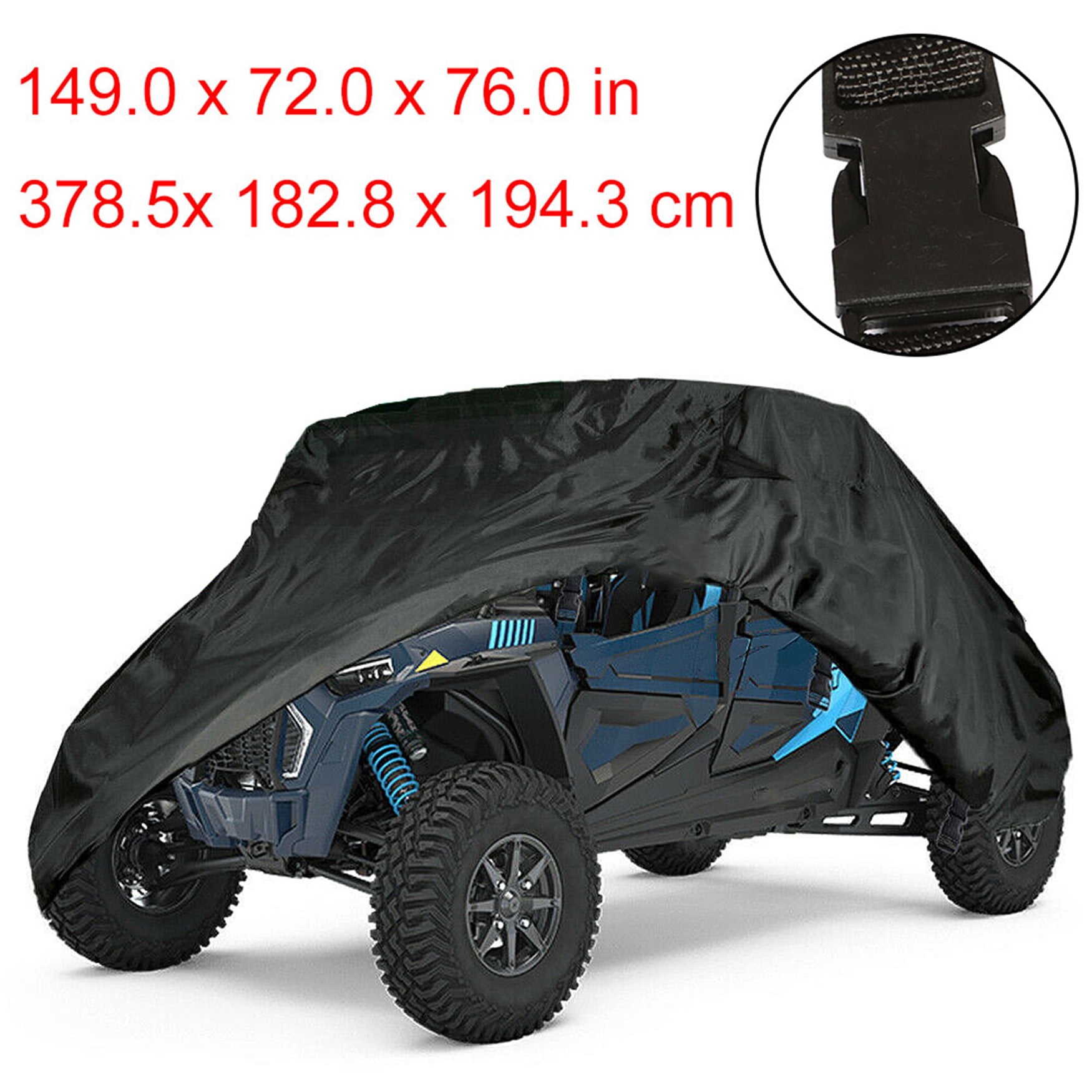 Labwork UTV Cover 4 Seater Heavy Double Row Seat Utility Vehicle Cover Replacement for Polaris RZR XP 4 Turbo S