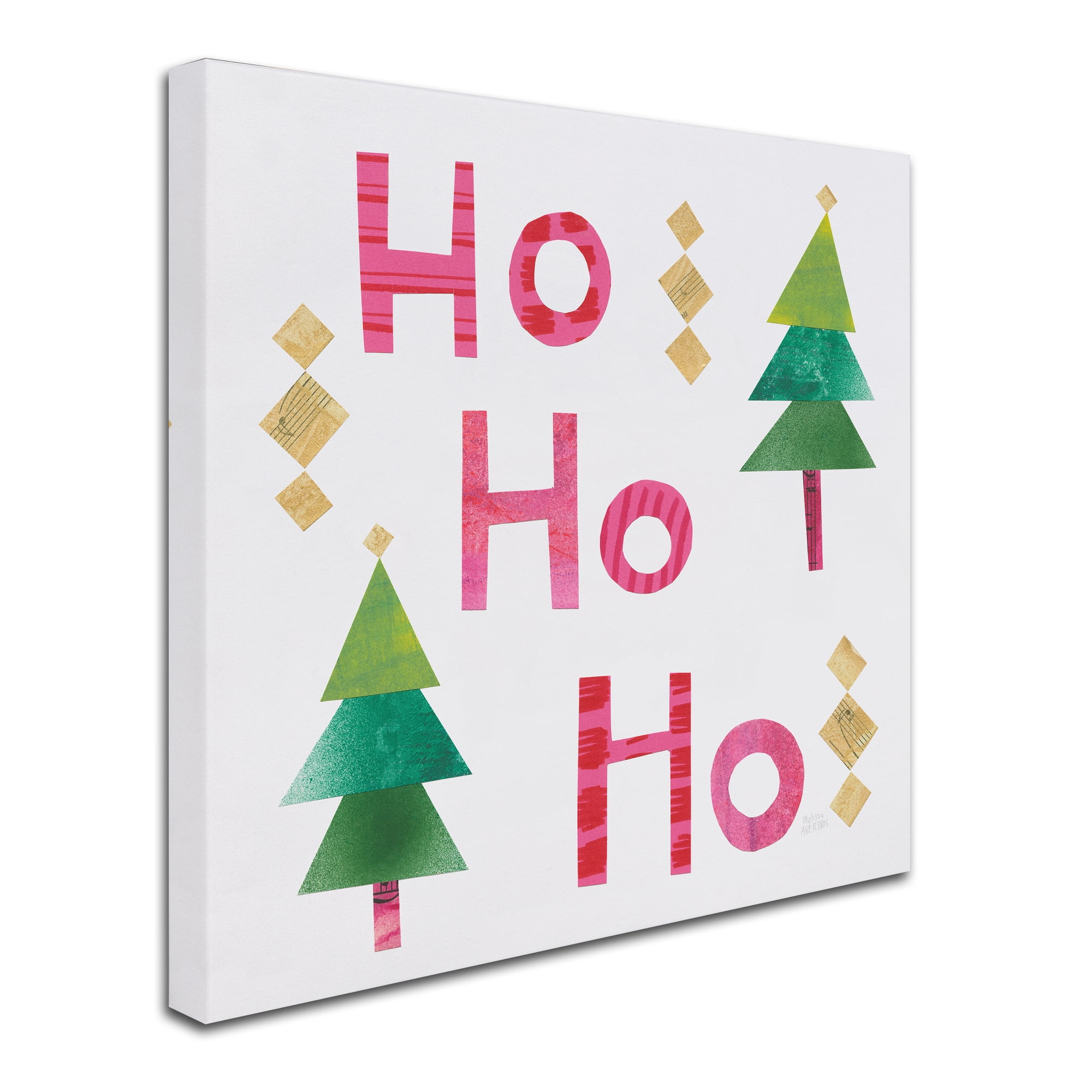 Trademark Fine Art 'Christmas Collage I' Canvas Art by Melissa Averinos