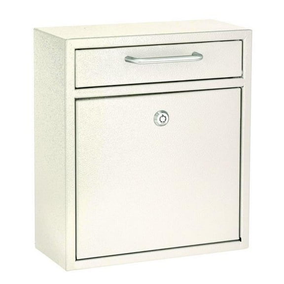 AdirOffice ALHI63105WHI Medium Ultimate Wall Mounted Mail Box, 10.4 x 4.5 x 12 in., White