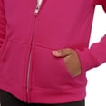 thumbnail image 4 of Hanes Girls` ComfortSoft EcoSmart Full-Zip Hoodie Sweatshirt, M, Amaranth, 4 of 4
