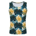thumbnail image 2 of Tank Tops Men Vacation Beach Hawaii Digital Printed Vest Daily Loose Fit Breathable Refreshing Undershirts Sizes M, 2 of 5