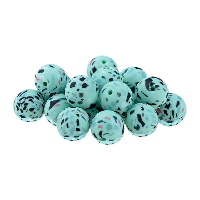 Cadena de Chupete de Silicona DIY perfecl 15mm Alimentaria Verde