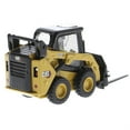 thumbnail image 5 of CAT Caterpillar 242D3 Wheeled Skid Steer Loader w/Work Tools and Operator Yellow 1/50 Diecast Model by Diecast Masters, 5 of 5
