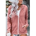 thumbnail image 1 of Women's Pink Zip-up Hoodie Jacket, 1 of 1