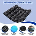 thumbnail image 3 of Air Inflatable Mosaic Wheelchair Seat Cushion, for Reducing Skin and Tissue Pressure and Preventing Pressure Sores, Tailbone Pain Relief 18.2"*18.2", 3 of 9