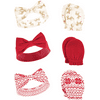 Hudson Baby Unisex Cotton Headband and Scratch Mitten Set