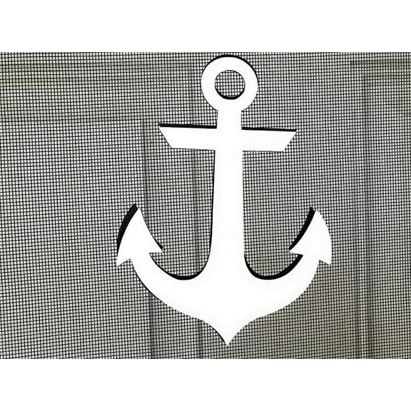 DCentral ANCHOR Flexible Screen Magnet: Double-Sided. Bright White-Easier to See Day & Night. Decorative. Helps to Stop Walking into Screens, Covers Small Tears in Screens. Size 4.5" x .6"