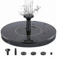 thumbnail image 1 of Fontaine d'Eau à Énergie Solaire 16 cm Noire_Perfect Gift, 1 of 5