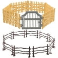 thumbnail image 1 of 1 Set of Plastic Fence Toy Miniature Farm Fence Toy Fence Panel Farm Fence Miniature Fence Model, 1 of 10