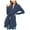 Blue, variant on Lilgiuy Women’s Comfy Casual Solid Color Long Sleeve Lace Up Cardigan Top，Wine,6 Winter Clothes for 2022