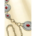 thumbnail image 5 of LinYooLi Women's Textured Geo Adjustable Metal Chain Belt for Jeans Dresses, 5 of 6