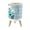 Color 2, variant on Small Trash Can with Lid Blue Butterfly Colorful Flower Abstract Butterfly Bathroom Wall 1.8 Gallon Dog Proof Trash Can Round Garbage Can Waste Bin Wastebasket for Bathroom Bedroom Living Room
