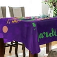 thumbnail image 3 of 60"x120" Mardi Gras Rectangle Tablecloth, Spill-Proof Polyester Table Cloth Table Cover for Kitchen Dining Picnic Holiday Party Decoration, 3 of 7