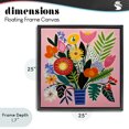 thumbnail image 4 of Stupell Industries Eclectic Floral Flourish Summer Bouquet Black Floating Frame Canvas Art, 25 x 25, by Lazar Studio, 4 of 8
